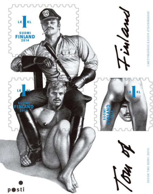 depressingfinland: Next fall Finland’s postal service publishes Tom of Finland’s homoerotic drawings