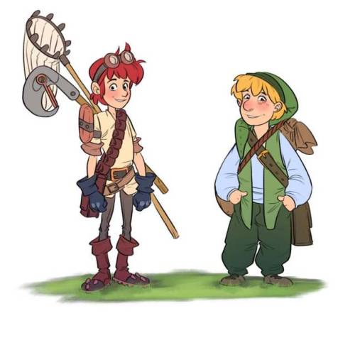 New character designs for a new childrens book. Not too happy with those two but it’s a start 