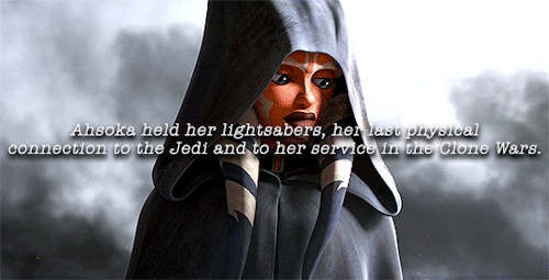 ahsokatonas:“But Anakin had given them to her. She’d walked away from the Jedi Temple with nothing b