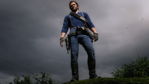 aslutforarthurmorgan: Trying out a new Reshade so naturally I had Arthur model a bit. I’m in an eter