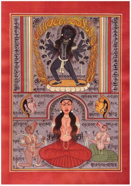 Kali and sadhaka