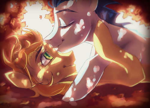 braeburn-corner:  my-magic-dream:  I forgot to upload this like two months ago its pretty gay lmao   Instagram I Pixiv I Facebook ITumblr     Warning: Gay Pones :X   Awyiss~ <3