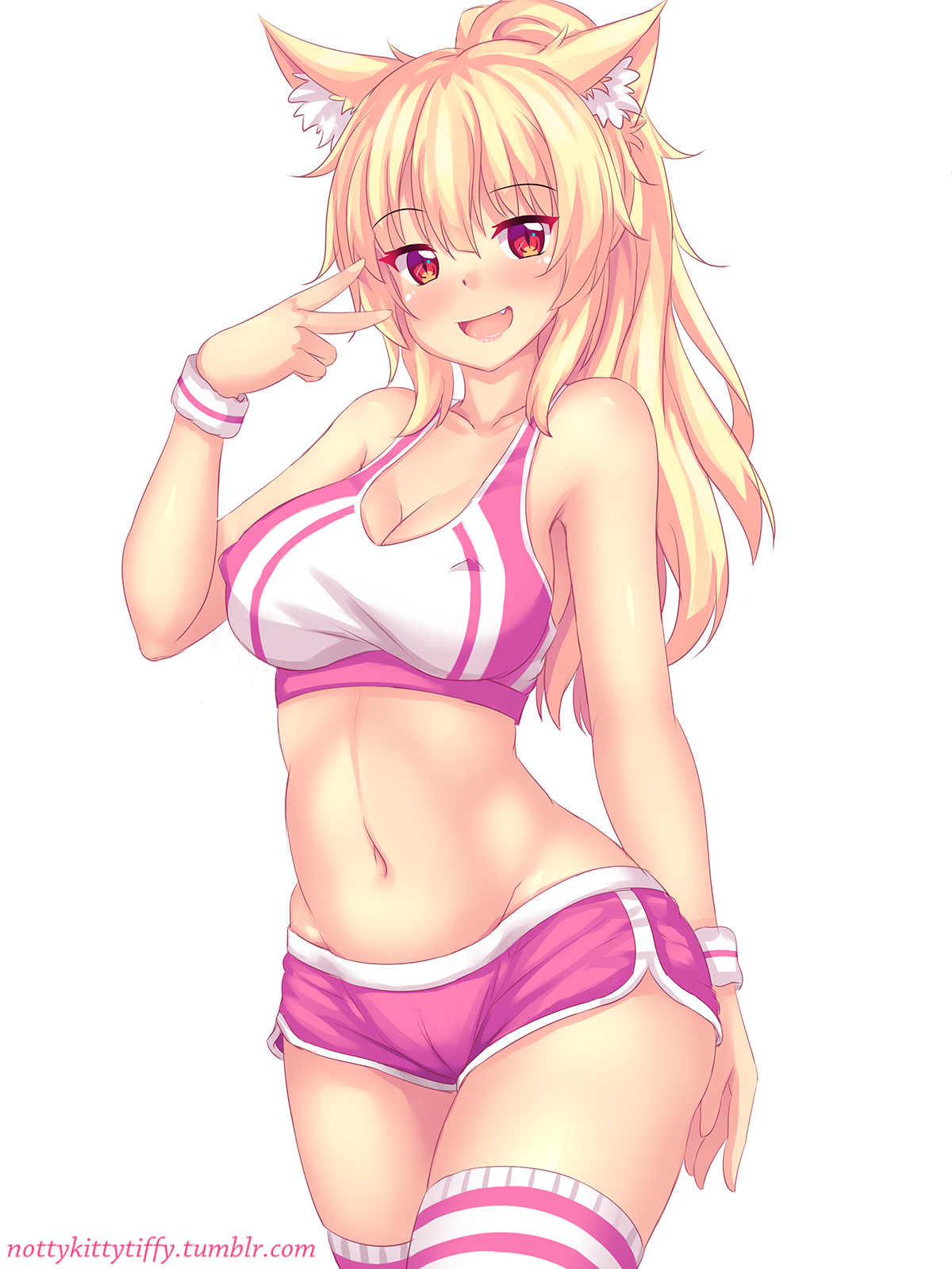 nottykittytiffy:I luv these pink sporty shorts!! &lt;3 &lt;3