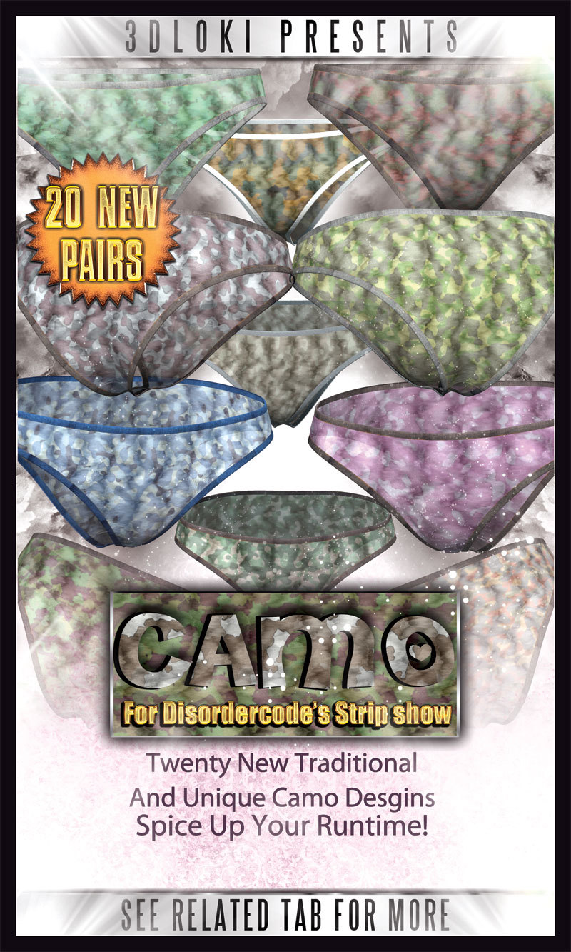 Loki Presents: Camo Strip Show V4/V6 	for disordercode&rsquo;s Strip Show for