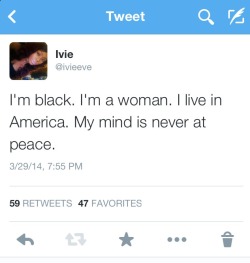 chocolatecakesandthickmilkshakes:  cashmerethoughtsss:  Never  And for that Black males should never sleep until peace finds you.  