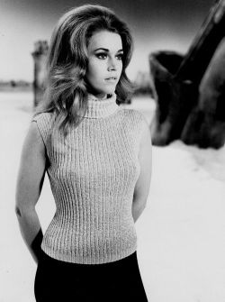 dailyactress:  Jane Fonda On The Set Of Barbarella