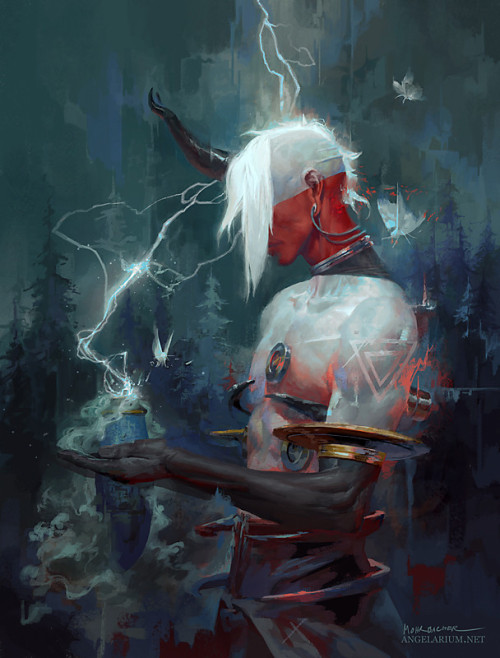 Baraqiel, The Living Vessel  Peter Mohrbacher www.artstation.com/artwork/5JxNP