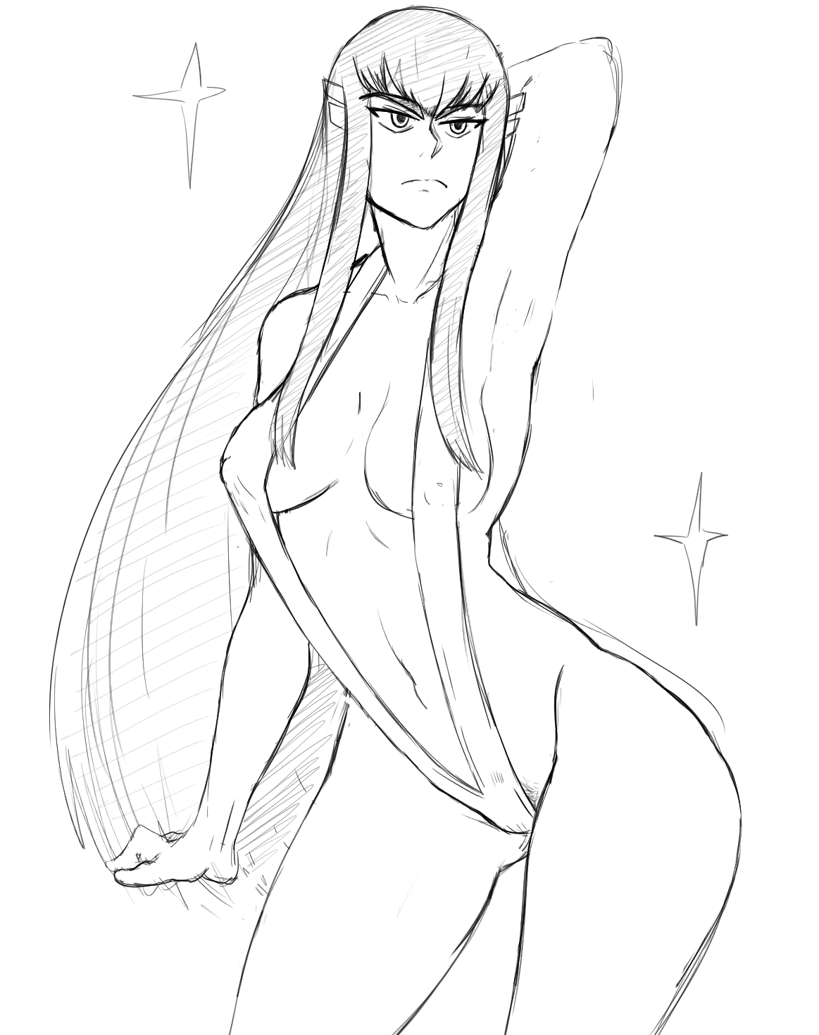 ck-blogs-stuff:  grimphantom2:   zeromomentaii: Satsuki, our eye brow queen, warm