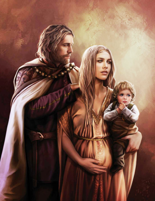 twoiafart:The World of Ice and Fire - King Jaehaerys I and Good Queen Alysanne with their 