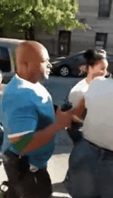 micdotcom:  According to the Free Thought Project, Copwatch Patrol Unit member Michael Barber said he saw two undercover officers attempting to arrest a 14-year-old girl around 7 p.m. Thursday on the corner of 140th St. and Hamilton Place in Harlem. The
