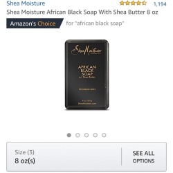 I usually wash my face with the African black