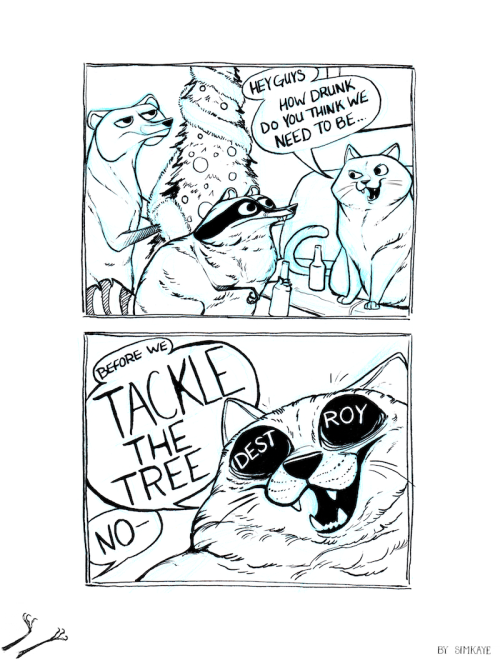 cooncomic:  17. Christmas TreeHappy Holidays!