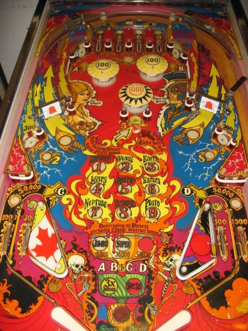 Voltan, one of the better Bally pinball machines. 