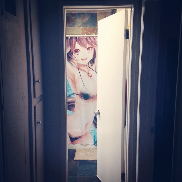 carolsroom:  Our bathroom. 💛🐬🌙 #anime #kawaii #Cyber #seapunk #vaporwave