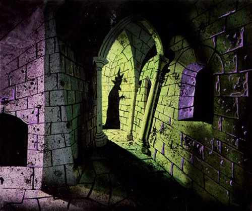 More concept art by Eyvind Earle for the Sleeping Beauty Castle Walk Through. Also included is the g