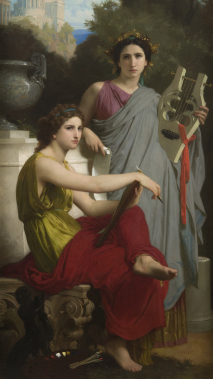 fordarkmornings: L'Art et la Littérature, 1867. William-Adolphe Bouguereau (French, 1825-1905