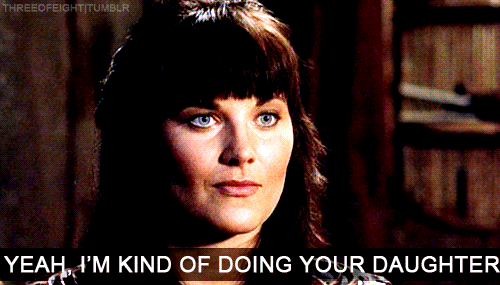 brunette-bard:   Xena’s tension with Gabrielle’s dad in this episode though…I’m