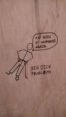 toodank:  Saw this drawing on the bathroom wall of my construction site. 