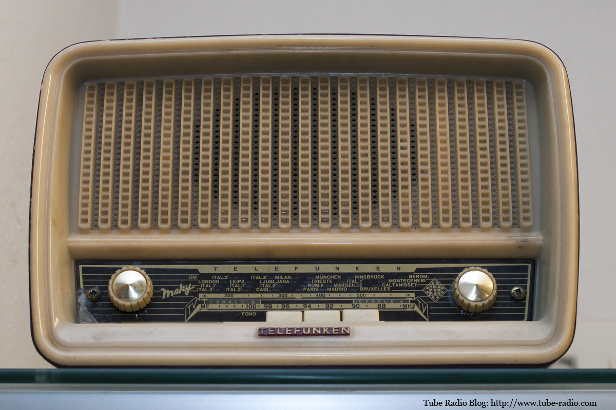tube-radio:  Telefunken Meky Made by Telefunken Italia, Milano, 1960.Museum of the