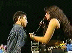 texmex-princess:  Selena showing this guy who’s boss. (x) 
