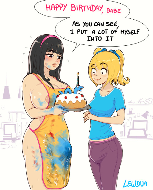 lewdua:  Happy birthday NessieHey there Lewdies!I created my baby, Nessie, the 27th of july 2017, so I can celebrate her first year today.Alison is not really a cook, but she took the time to prepare for this event, watching a cake tutorial on Youtube