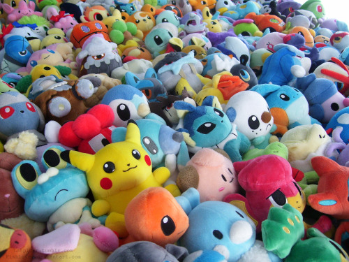 mindlessly-creative:  laspider:  244 Pokedolls <333Ah this took a long time to set up. I had to constantly rearrange them because I ran out of room on my bed to add around 30 more XD Otherwise enjoy this update!  This is exactly what heaven looks like