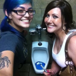 darthvaleria:  #boysbathroom #urinal #sharpie we tagged the men’s bathroom #lording #gottabefresh #cousins #dumbshit #shenanigans #misadventures #loveher