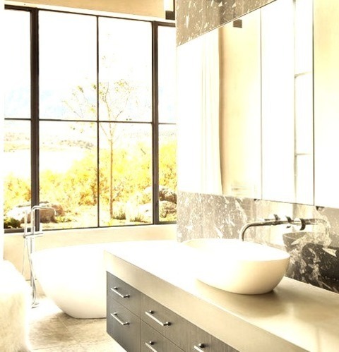 Contemporary Bathroom - Master BathA Large, Contemporary Master Bathroom With A Freestanding Bathtub,