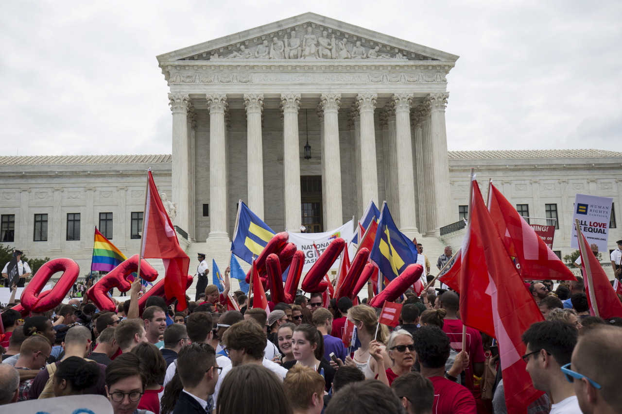 newshour:    The Supreme Court declared Friday that same-sex couples have a right