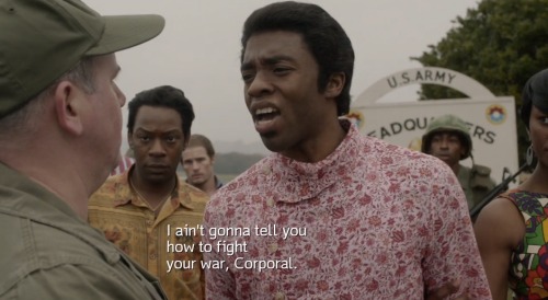 Chadwick Boseman as James Brown in Get On Up (2014)