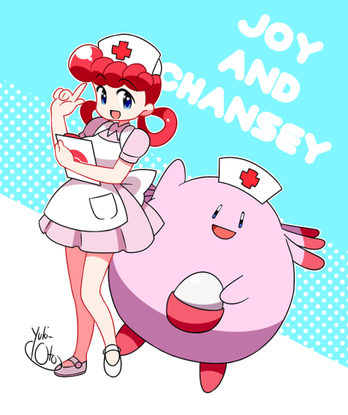 yuki-oto-art:Our favorite (and kinda only) Pokemon Nurse