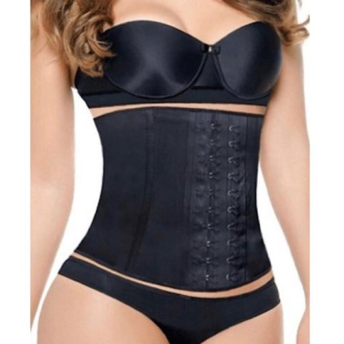 The short torso latex waist trainer Is designed for women with a Petite figure, Deep arched backs an