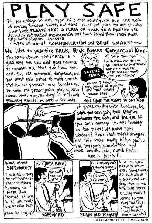 ropebondagebyahab:  bindsandblazes:  I think Red/safewords still has many important