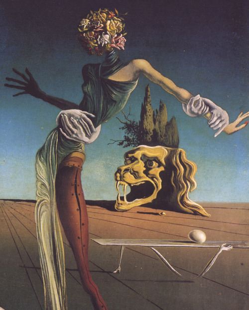 Salvador Dali - The Woman with a Head of Roses (partial)