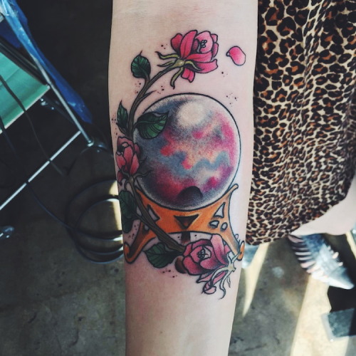 1337tattoos:  Crystal Ball by Jonathan Penchoff submitted by Toria Leigh 