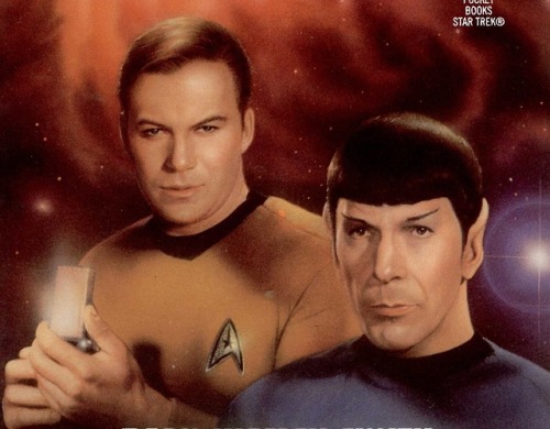 space-happy:Favorite niche art genre: Star Trek novel covers that look like they could be on the sid