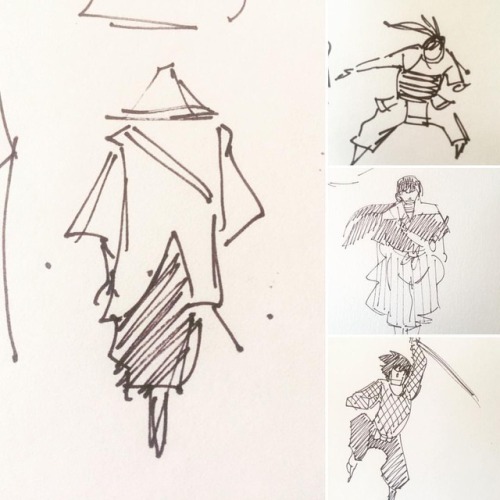 Samurai Studies round dos&hellip; #samurai #sketch #illustration #drawing #art #gesturedrawing #