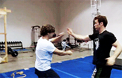 canadiens:  Captain America: The Winter Soldier behind the scenes choreography with sebastian stan (x) 