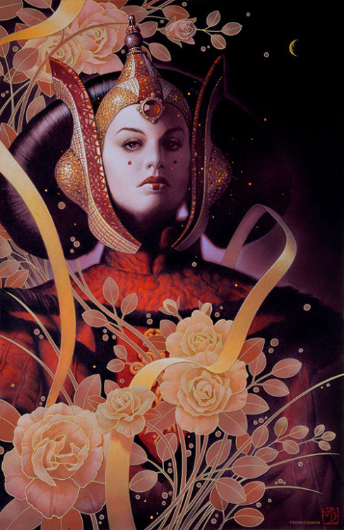 darthluminescent:Queen Amidala // by Tsuneo Sanda