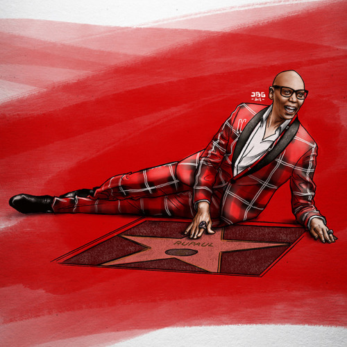 Mama Rupaul gets her Hollywood Walk of Fame star, March 16th 2018.
