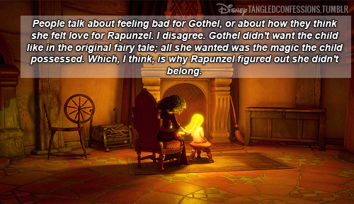 disneytangledconfessions:“People talk about feeling bad for Gothel, or about how they think she felt