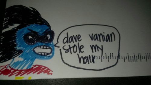 I got this rude ass postcard from kristineirl today. Nice try but the Vanian streak existed a decade
