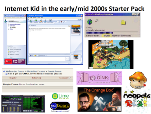 throwbackblr:2000s starter packs