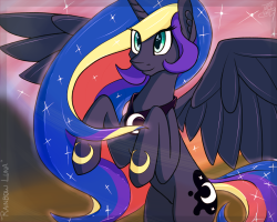 Tlatophat:  Rainbow Luna By Tlatophat  The Idea Was Mentioned In A Skype Chat Recently…