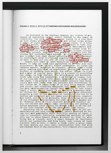 visual-poetry:  »a small bouquet by frank o’hara« by natalie czech  natalie czech