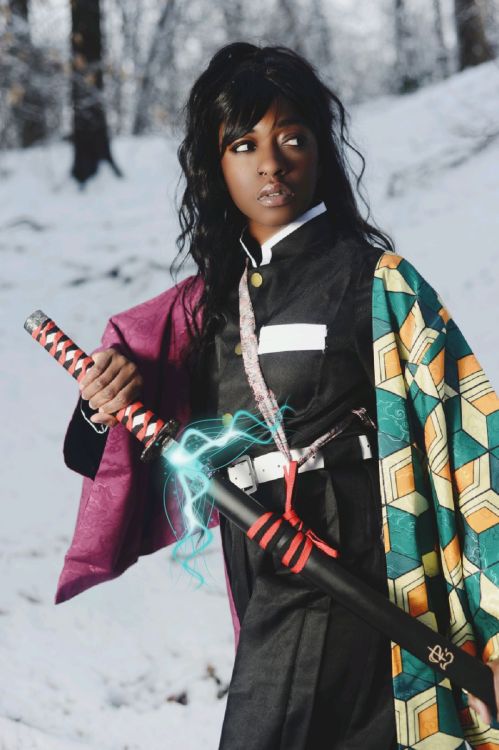 superheroesincolor:Demon Slayer #Cosplay by MakiRollPhotography : @Superpolarbear1Cosplayer twitter 