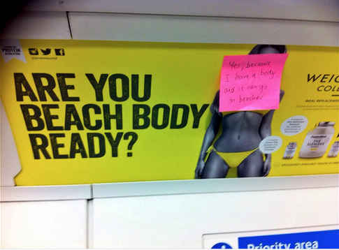 nekomcevil:  mashable:  Protein World’s ad campaign, which features a woman in