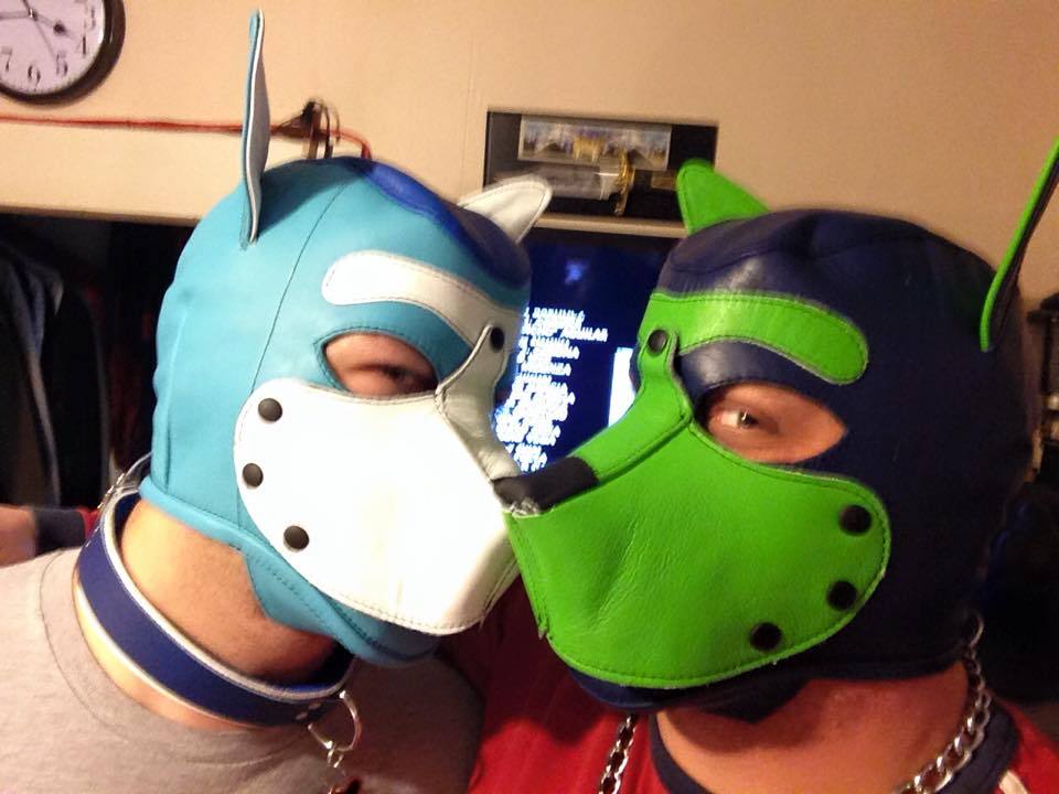 sir-r-lucky2:  bearconcentrate:  Absolutely rocking the mrsleather custom pup hoods.