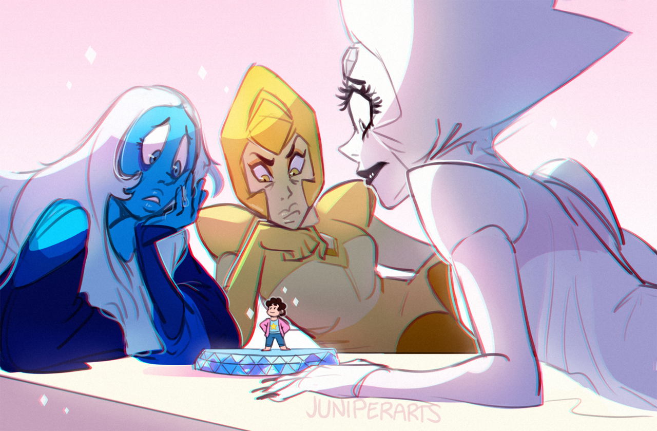 juniperarts: Excited to see the diamonds again! They were like overbearing, clingy