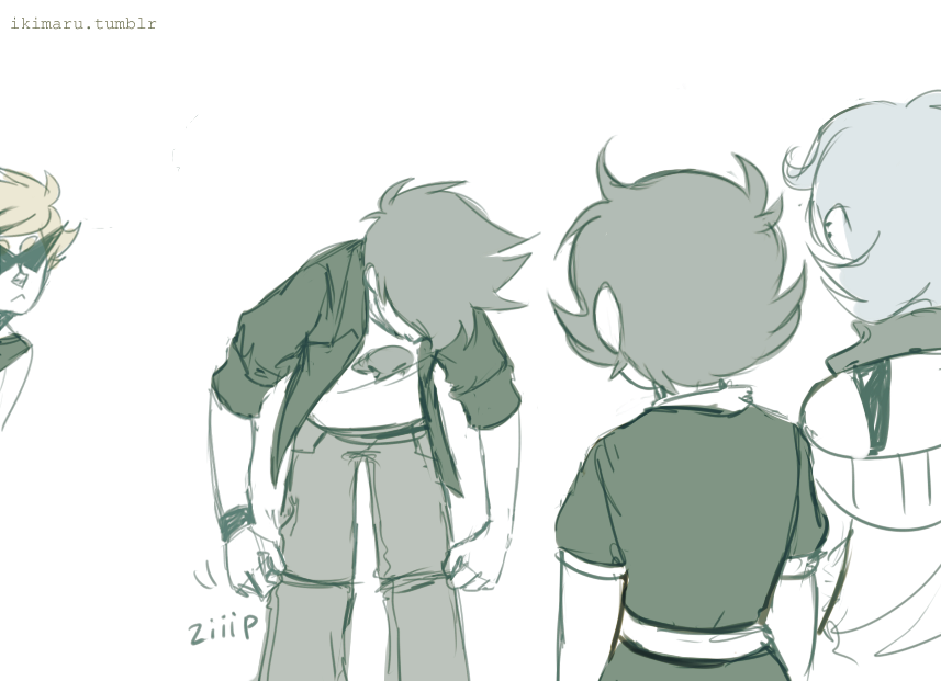 somebody suggested Jake wearing those zip away pants and Dirk doing the Will Smith